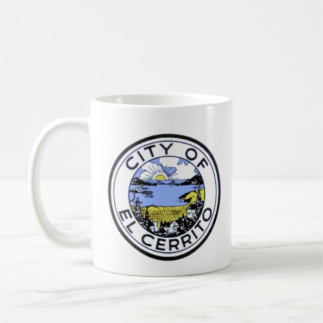 Mug Sceau de la ville d'El Cerrito, Californie (Gauche)