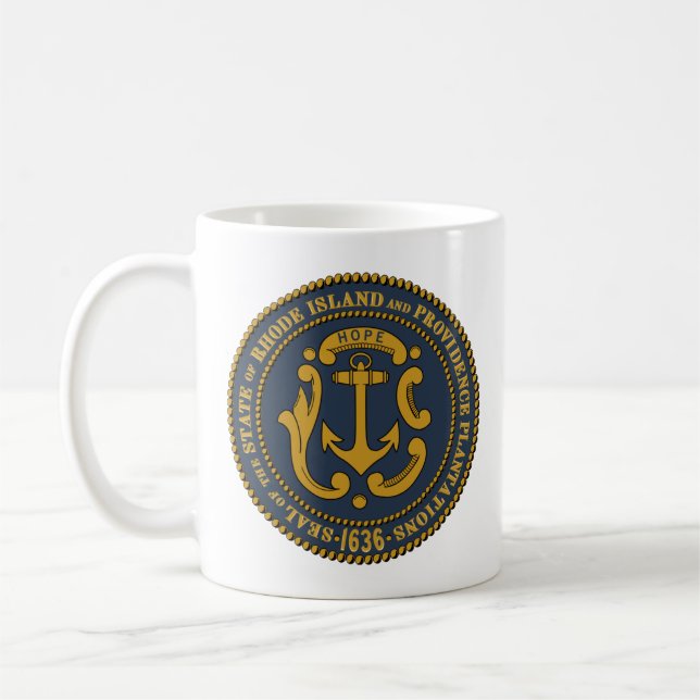 Mug Sceau de l'État de Rhode Island (Gauche)