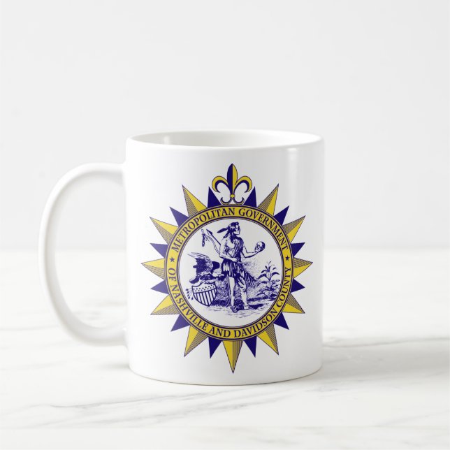 Mug Sceau de Nashville, Tennessee (Gauche)
