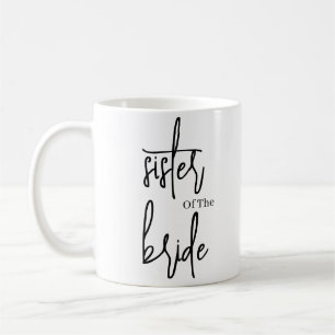 Mug Scénario Mariée noire de la sœur de la mariée  Caf