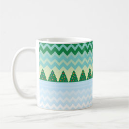 Mug Scène Chevron Arbre de Noël