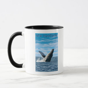 Mug Scène de baleines à bosse du New Hampshire