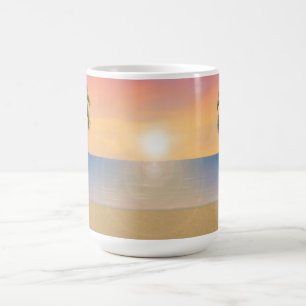 Mug Scène de coucher du soleil/plage de lever de