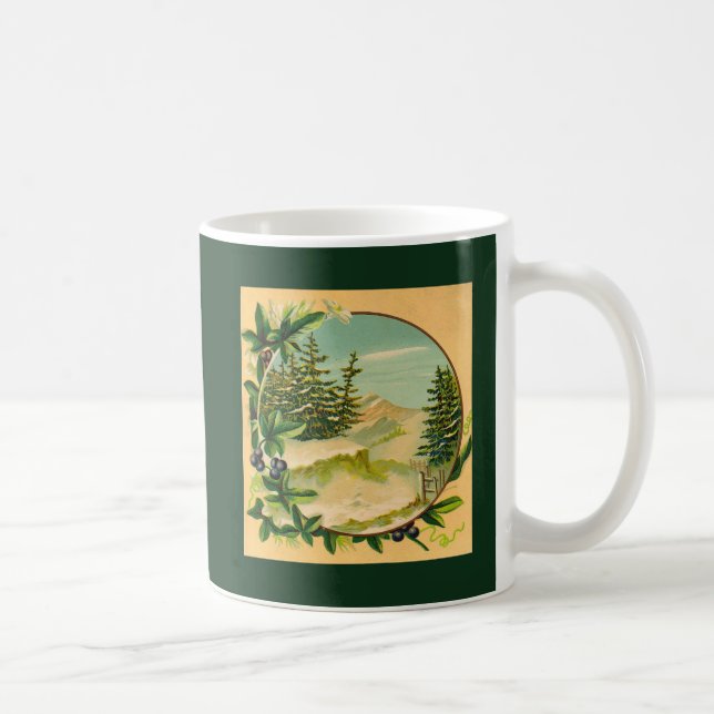 Mug Scène de montagne rustique (Droite)