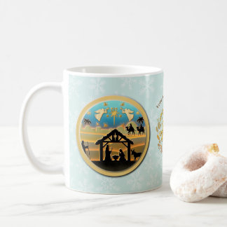 Mug Scène de Noël avec l'Enfant Jésus dans la crèche