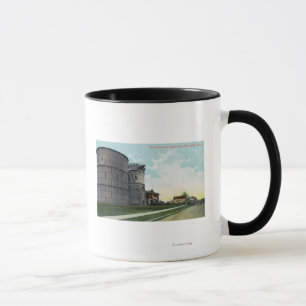 Mug Scène de réservoirs d'eau de colline de la Reine