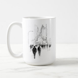 Mug Scène de rue Abstraite