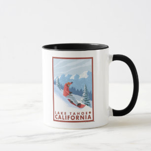 Mug Scène de surfeur - le lac Tahoe, la Californie