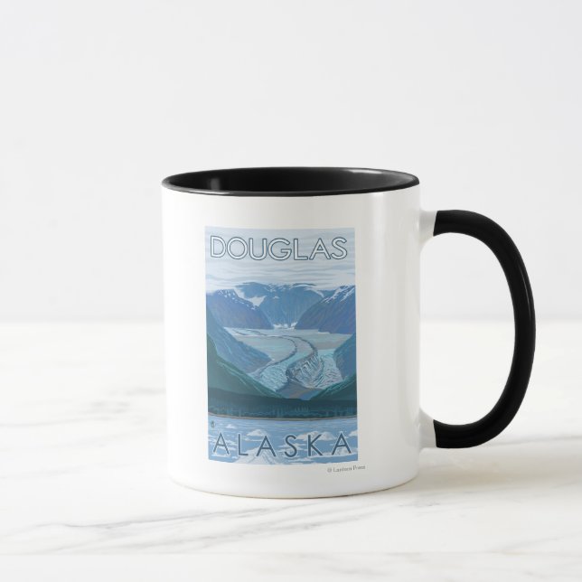 Mug Scène glaciaire - Douglas, Alaska (Droite)