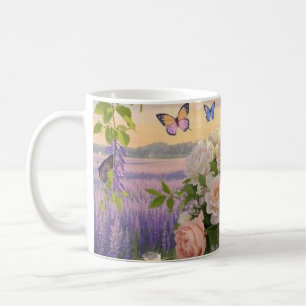 Mug Scène rêvée et douce d'une somptueuse, Florale