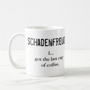 Mug Schadenfreude contre Glückschmerz