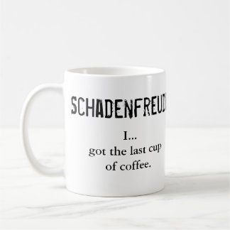 Mug Schadenfreude contre Glückschmerz