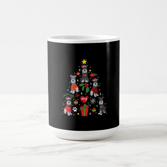 Mug Schnauzer Arbre de Noël Ornement Drôle chien anima (Centre)