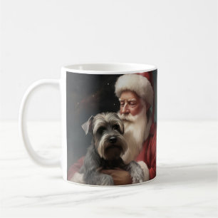 Mug Schnauzer avec Noël Festif du Père Noël