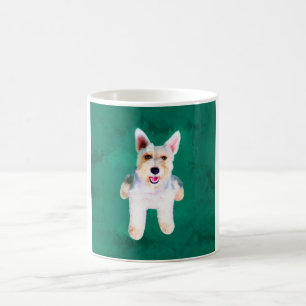 Mug Schnauzer Miniature Dog Eau Couleur Art Peinture