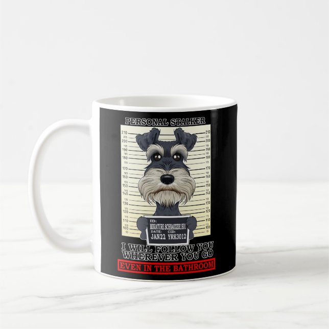 Mug Schnauzer miniature Stalker personnel (Gauche)