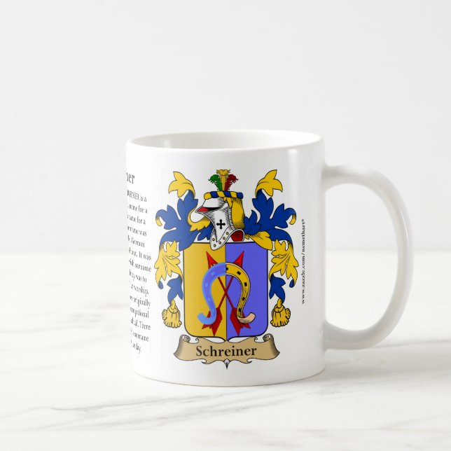 Mug Schreiner, l'origine, la signification et la crête (Droite)