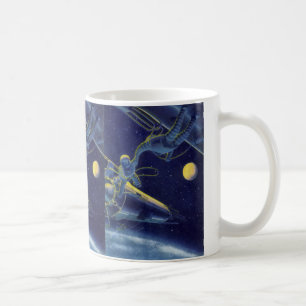 Mug Science-fiction vintage, Alien de Sci Fi sur Space