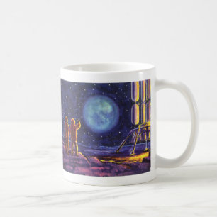 Mug Science-fiction vintage, astronautes de la science