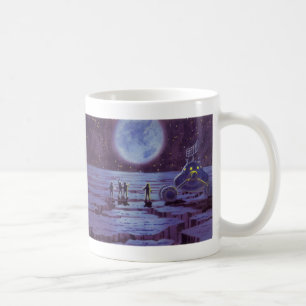 Mug Science-fiction vintage, Sci Fi Alien Lune Landing