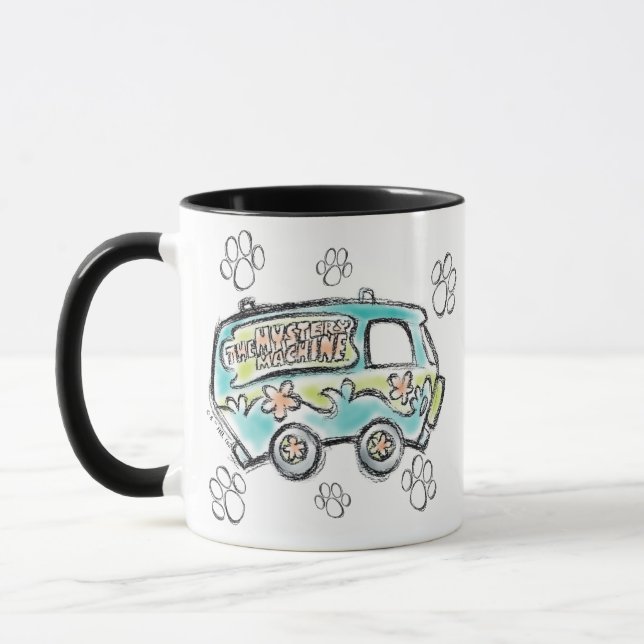 Mug Scooby-Doo | Croquis de machine mystère (Gauche)