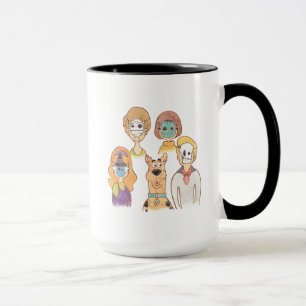 Mug Scooby-Doo Nos masques Halloween
