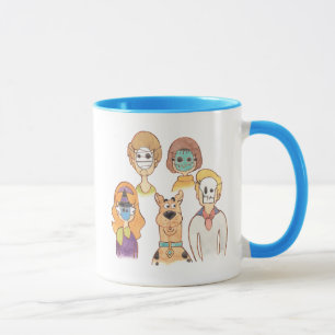 Mug Scooby-Doo Nos masques Halloween
