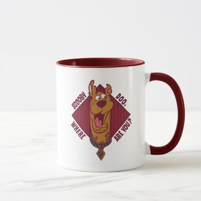 Mug Scooby-Doo Où Êtes-Vous Graphique Tribal (Droite)