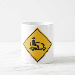 Mug scooter de mobilité. 