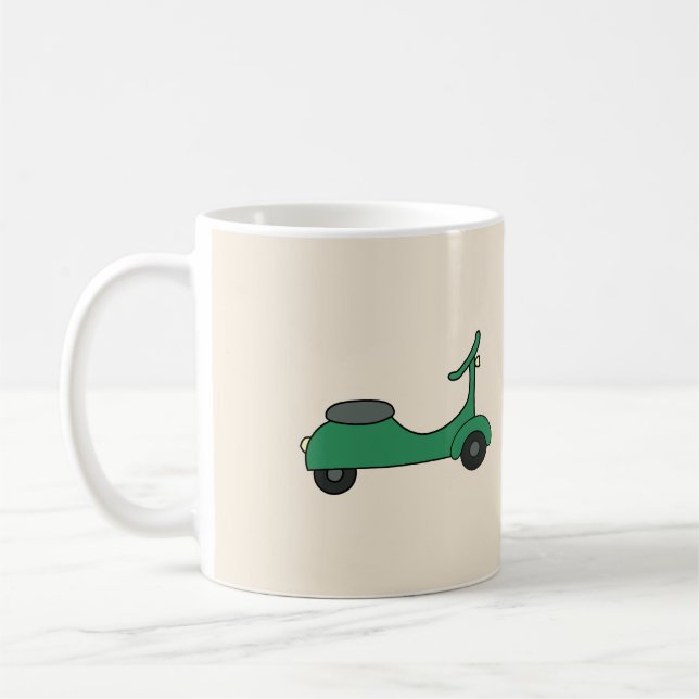Mug Scooter vert (Gauche)