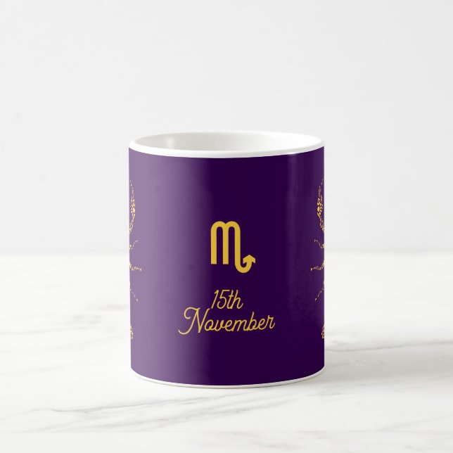 Mug Scorpio novembre Anniversaire Zodiac astrologique (Centre)
