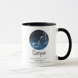 Mug Scorpio Sign, Constellation, café Zodiac