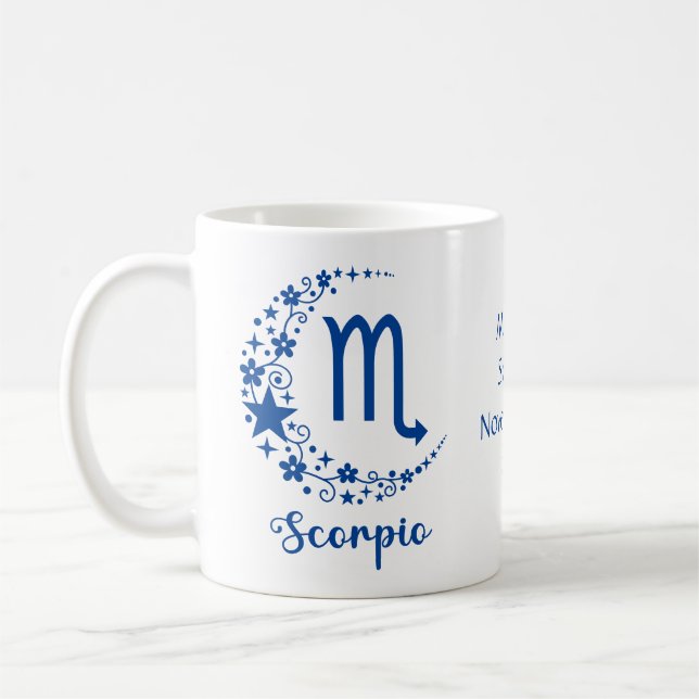 Mug Scorpio signe Zodiaque Astrologie Anniversaire Ble (Gauche)