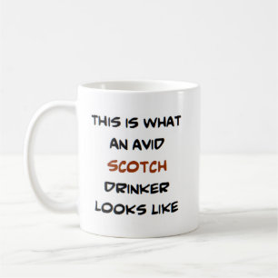 Mug scotch drinker, avid