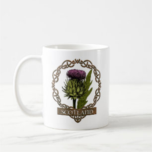 Mug Scotland Scottish Thistle Celtic Knoverb