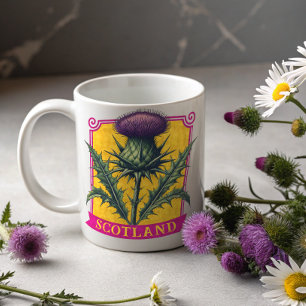 Mug Scotland Thistle Antique Botanique