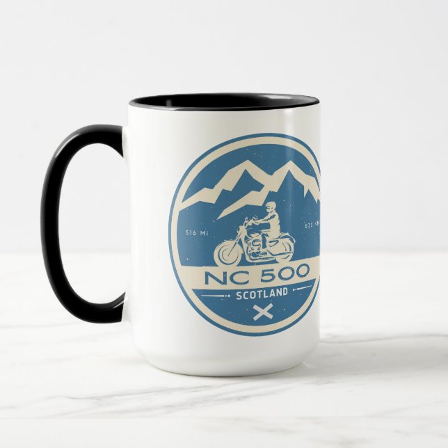Mug Scotland's North Coast 500 moto touring (Gauche)