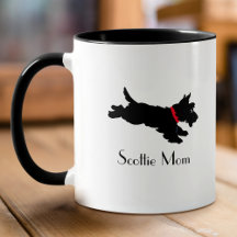 Scottie Mom Scottie Scottish Terrier Fun Nom perso