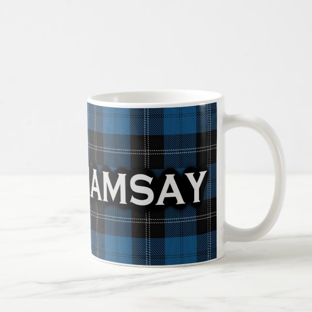 Mug Scottish Clan Ramsay Blue Hunting Tartan (Droite)