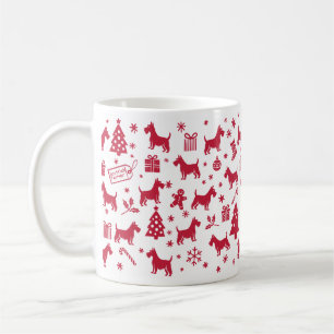 Mug Scottish Terrier Design de Noël