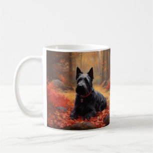 Mug Scottish Terrier en automne Leaves Fall Inspire