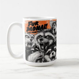 Mug Screaming Faces in Black and White Zine Art