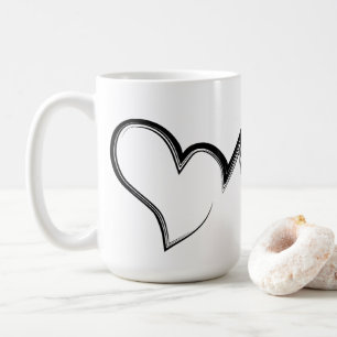 Mug Scribble Heart Love