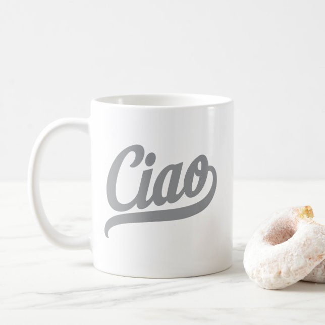 Mug Script Ciao (Gris) (Avec donut)