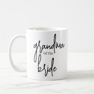 Mug Script noir grand-mère de la mariée mariage café