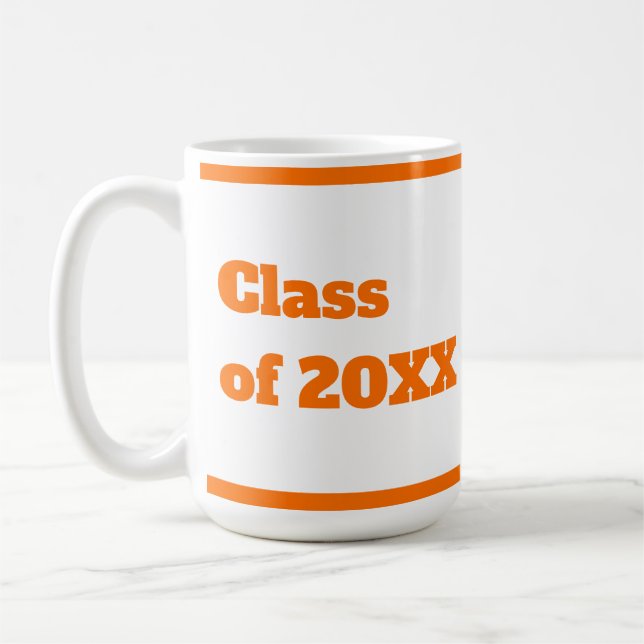 Mug Script orange moderne (Gauche)