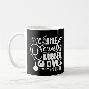 Mug Scrubs De Café Et Gants En Caoutchouc La Vie Infir