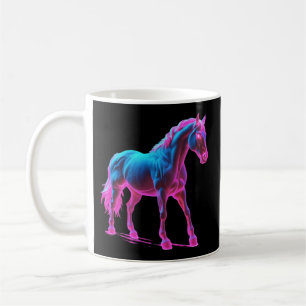 Mug Sculpture de Cheval Léger Néon