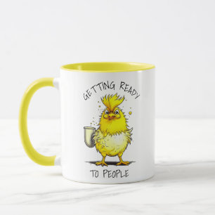 Mug Se préparer aux personnes   Citation de café amusa