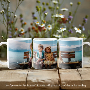 Mug Se souvenir quand beau modèle de photo texte